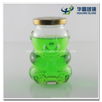 250ml 8oz Bear Shape Glass Candy Jar